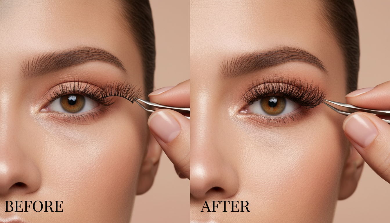 La Anatomía de la Mirada Perfecta: Pestañas Postizas para Párpados Caídos